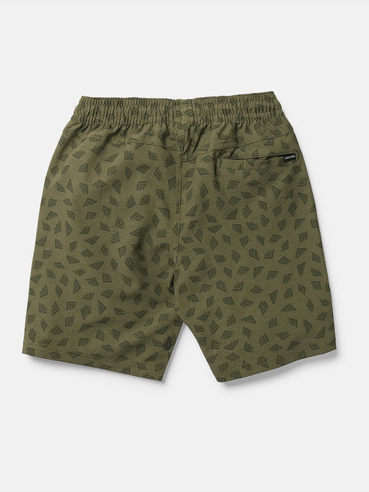 Big Boys Runoff Elastic Waist Hybrid Shorts